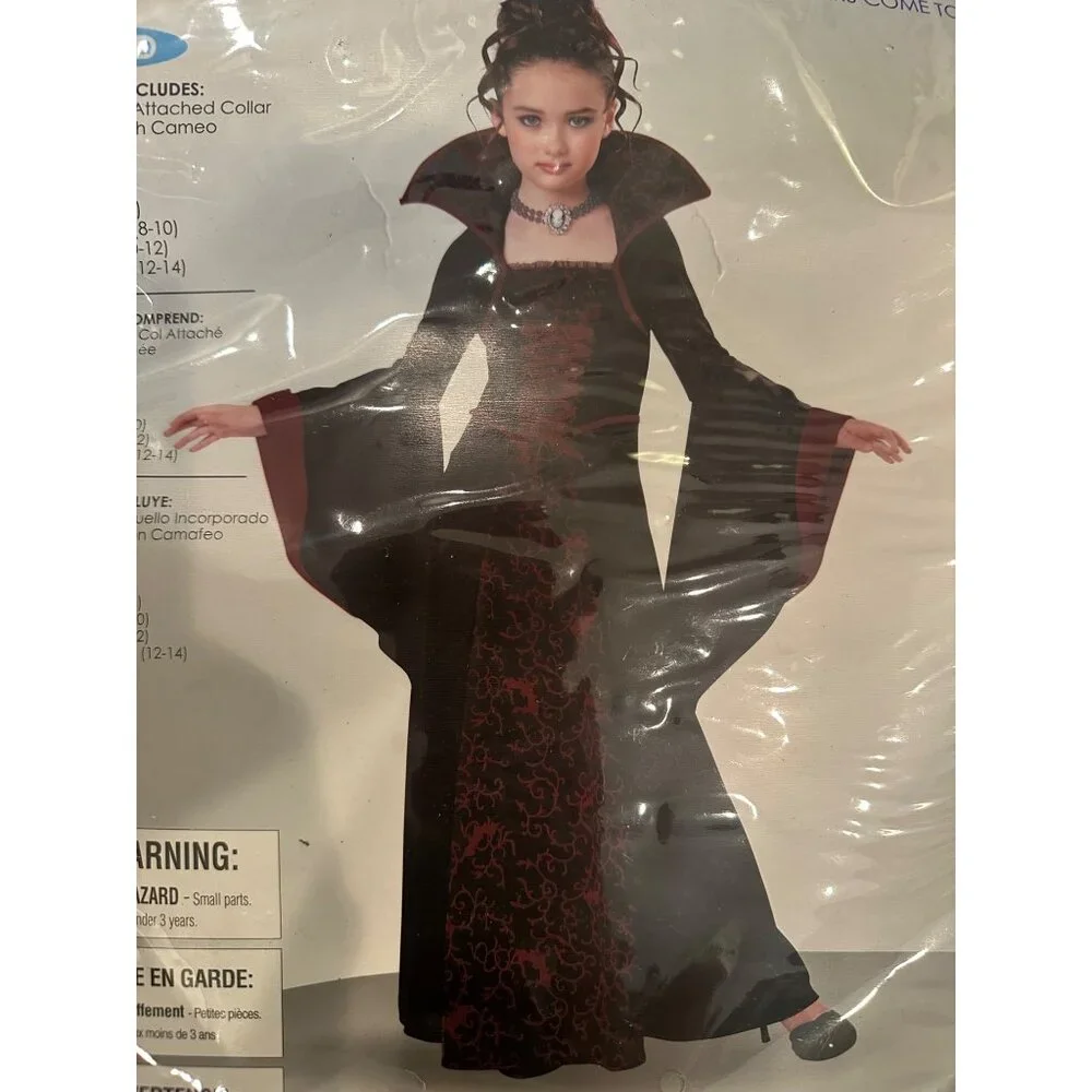 CALIFORNIA COSTUMES GIRLS ROYAL VAMPIRE DRESS XL 12-14 HALLOWEEN